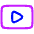 Youtube Logo Icon from Plump Neon Set