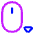 Mouse Move Down Icon from Plump Neon Set