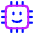 Ai Chip 2 Icon from Plump Neon Set