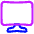 Screen Curve Icon from Plump Neon Set