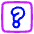 Dice Question Icon from Plump Neon Set