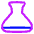 Flask Empty Icon from Plump Neon Set