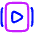 Play List 2 Icon from Plump Neon Set