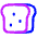 Toast Icon from Plump Neon Set