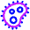 Bacteria Virus Cells Biology Icon from Plump Neon Set