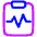 Heart Rate Clipboard Icon from Plump Neon Set