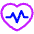 Heart Rate Pulse Graph Icon from Plump Neon Set