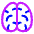 Brain Icon from Plump Neon Set