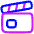 Film Slate Icon from Plump Neon Set