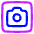 Camera Square Icon from Plump Neon Set