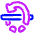 3d Rotate X Axis Icon from Plump Neon Set