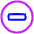 Subtract Circle Icon from Plump Neon Set