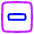 Subtract Square Icon from Plump Neon Set