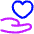 Share Heart Icon from Plump Neon Set