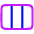 Rectangle Split Thirds Icon from Plump Neon Set