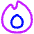 Trending Content Icon from Plump Neon Set