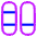 Dashboard Vertical Pills Split 3 Icon from Plump Neon Set