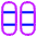 Dashboard Vertical Pills Thirds Icon from Plump Neon Set