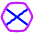 Polygon Frame Icon from Plump Neon Set