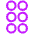 Reorder Dots Vertical Icon from Plump Neon Set