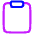 Empty Clipboard Icon from Plump Neon Set