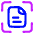 Scan Document Focus Icon from Plump Neon Set