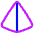 Pyramid Shape Icon from Plump Neon Set