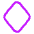 Rhombus Shape Icon from Plump Neon Set