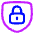 Padlock Shield Icon from Plump Neon Set