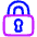 Padlock Square 1 Icon from Plump Neon Set