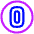 Number Zero Circle Icon from Plump Neon Set