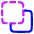 Pathfinder Square Minus Back 2 Icon from Plump Neon Set