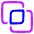 Pathfinder Square Outline Icon from Plump Neon Set