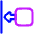 Move Left Icon from Plump Neon Set