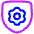 Security Setting Gear Icon from Plump Neon Set