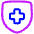 Shield Cross Icon from Plump Neon Set