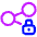 Share Link Lock Icon from Plump Neon Set