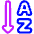 Ascending Alphabetical Order Icon from Plump Neon Set