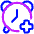 Add Alert Clock Icon from Plump Neon Set