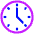 Circle Clock Icon from Plump Neon Set