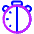 Stopwatch Half Icon from Plump Neon Set