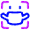 User Face Id Mask Icon from Plump Neon Set