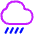 Rain Cloud Icon from Plump Neon Set