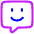 Chat Bubble Square Smiley 1 Icon from Plump Neon Set