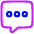 Chat Bubble Typing Square Icon from Plump Neon Set