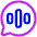 Voice Mail Bubble Oval Icon from Plump Neon Set