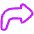 Forward Email Icon from Plump Neon Set