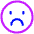 Sad Face Icon from Plump Neon Set