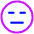 Smiley Indiferent Icon from Plump Neon Set
