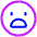 Smiley Sad Icon from Plump Neon Set